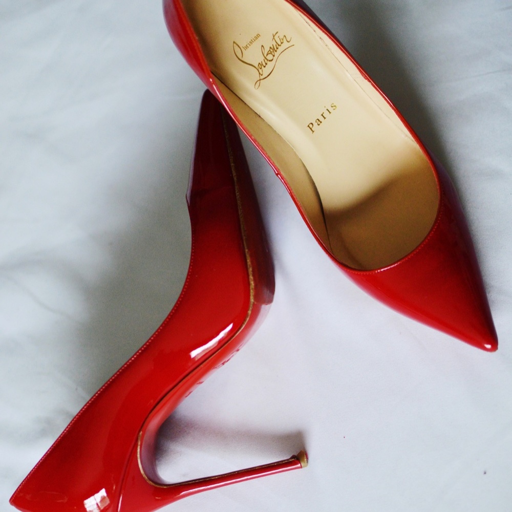 Christian Louboutin Decollete 100 Patent-Red